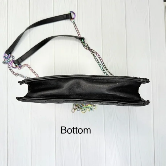 INC Black Quilted Convertible Bag – Vegan Leather - Picture 6 of 8